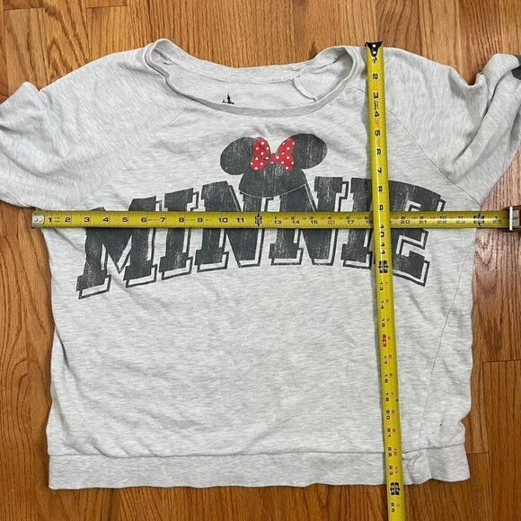 Vintage Disney MINNIE Mouse Sweatshirt grey 1X - Picture 4 of 9